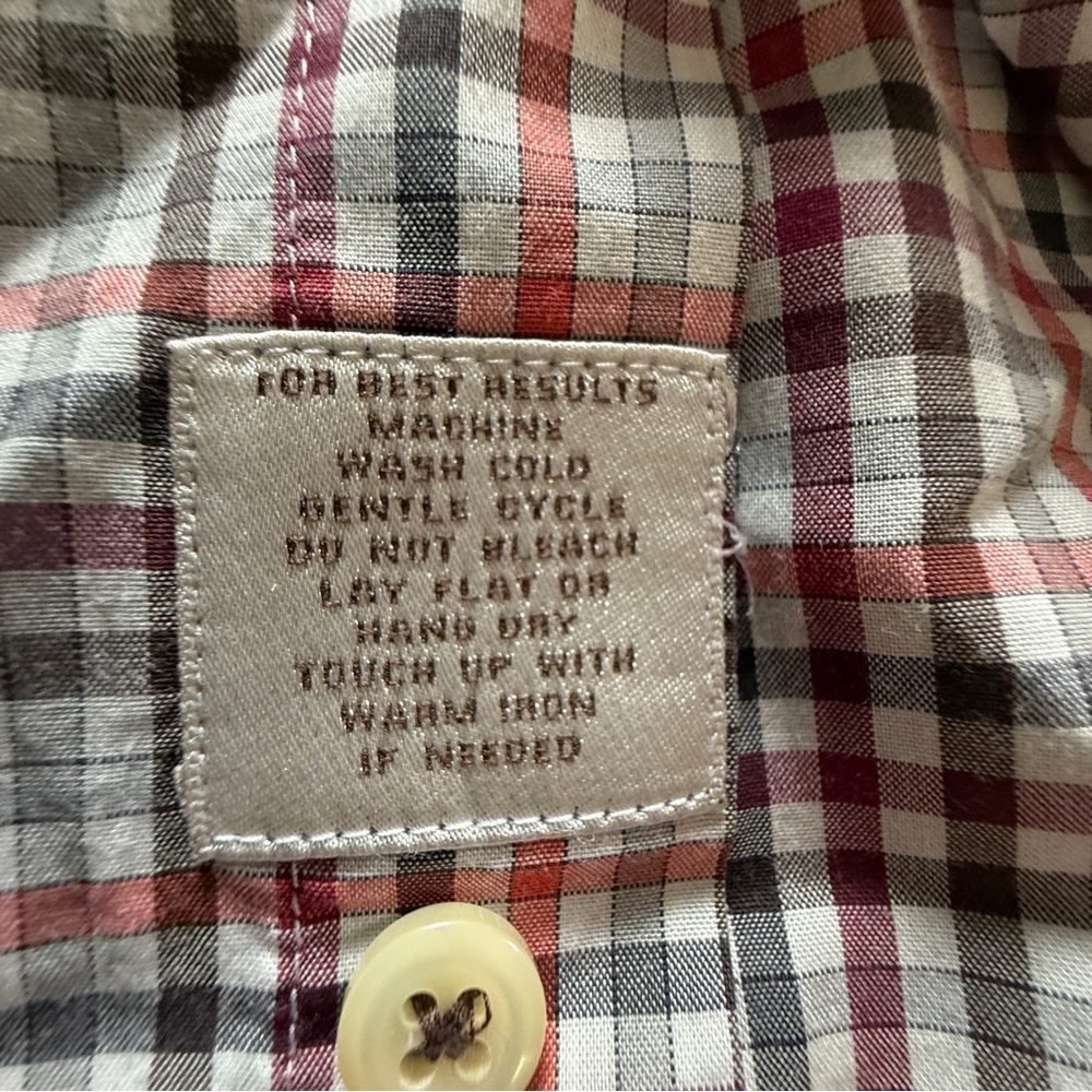 Peter Millar Red and White Casual Button Down Shirt XXL - Picture 4 of 7